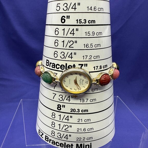 VTG Marcel Drucker Signature Scarab Quartz Watch w/ Matching Bracelet. main image 9